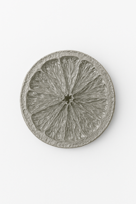 Suszone pomarańcze SREBRNE plastry 12 szt./op.