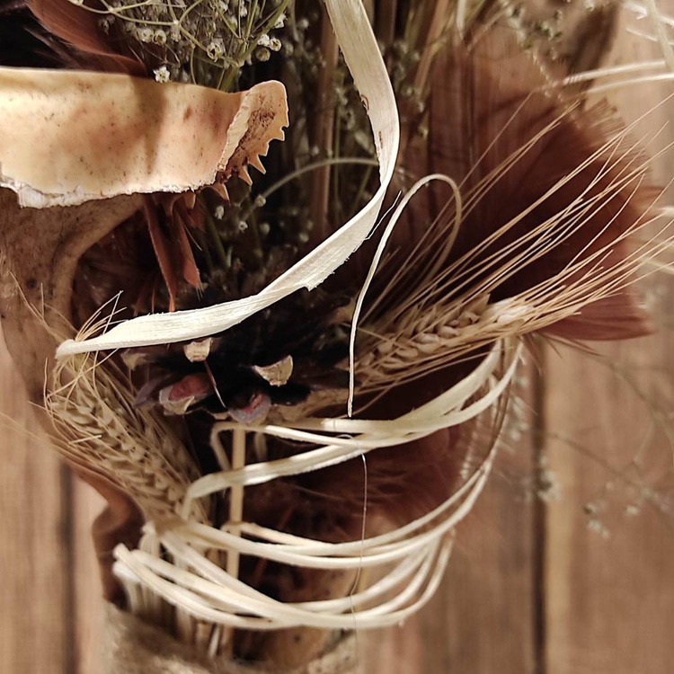 Bukiet z suszonych roślin do wazonu