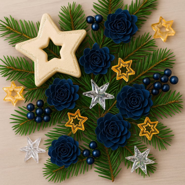 Gwiazdki  zawieszki akrylowe pomarańczowe 16 szt-  3 cm