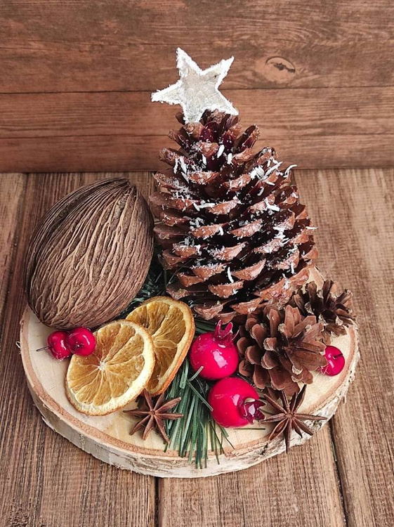 Anyż do dekoracji 12 szt  gwiazdki anyż ozdoby świąteczne GrandDeco