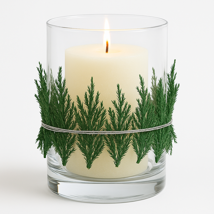 Ozdoby na święta Widłak preparowany zielony wiązka 20 cm