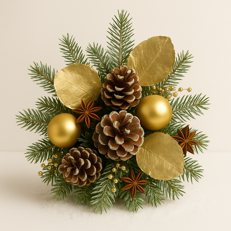 Złote Muszle Capiz 7–11 cm, 12 szt – GrandDeco