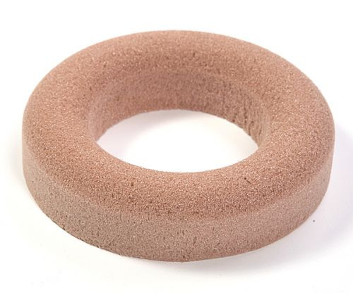 Gąbka florystyczna do sztucznych Ring florystyczny suchy na podstawie zielonej 17cm