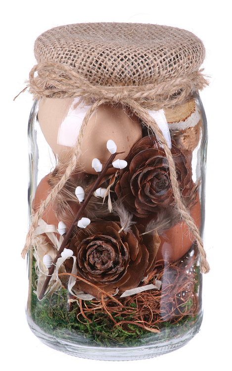 Kompozycja wiosenna w szkle