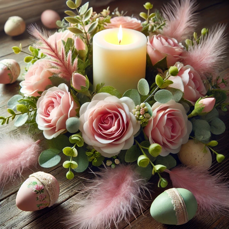 kwiaty do wiosennych dekoracji na łodygach Sztuczny kwiat Róża różowa na gałązce