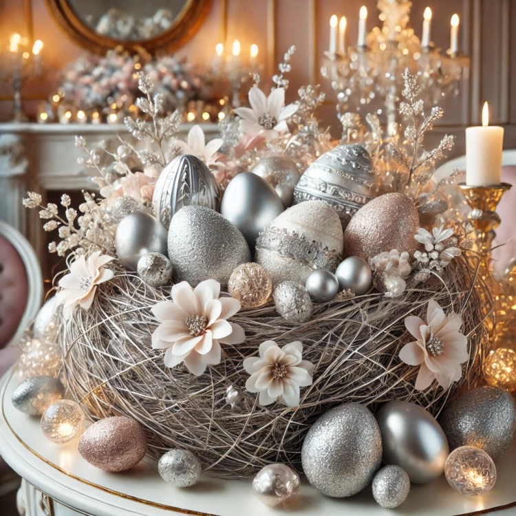 Siano dekoracyjne srebrne – ok. 1,5 litra | Rękodzieło, DIY, florystyka