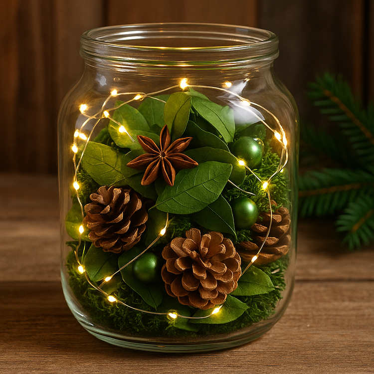 Świąteczny susz zapachowy potpourri KAWA ANYŻ ORZECHY | Naturalna dekoracja i aromat do domu 0.5l GrandDeco