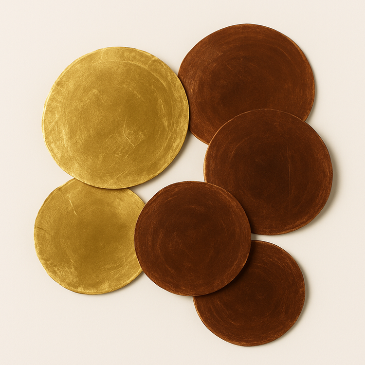 Muszle Capiz 7–11 cm 12 szt – GrandDeco  Naturalne, perłowe krążki do dekoracji świątecznych i zimowych aranżacji