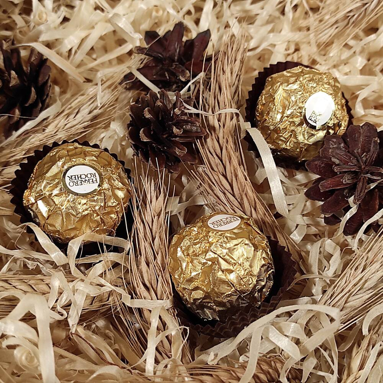 Prezent wielkanocny, upominek dla firm - Zestaw prezentowy złoto-brąz Natura