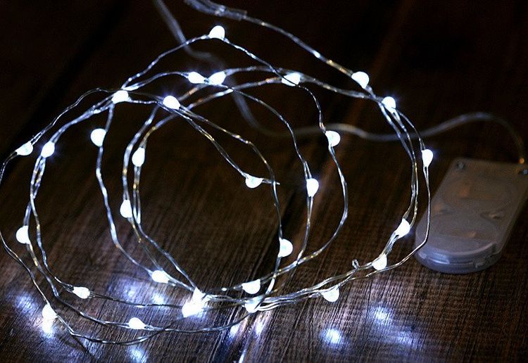 Lampki LED długość 105 cm / 20 LED światło białe