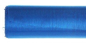 Organza wstążka świąteczna wstążka obszywana, tiul na rolce obszywany 12 cm /900 cm niebieska