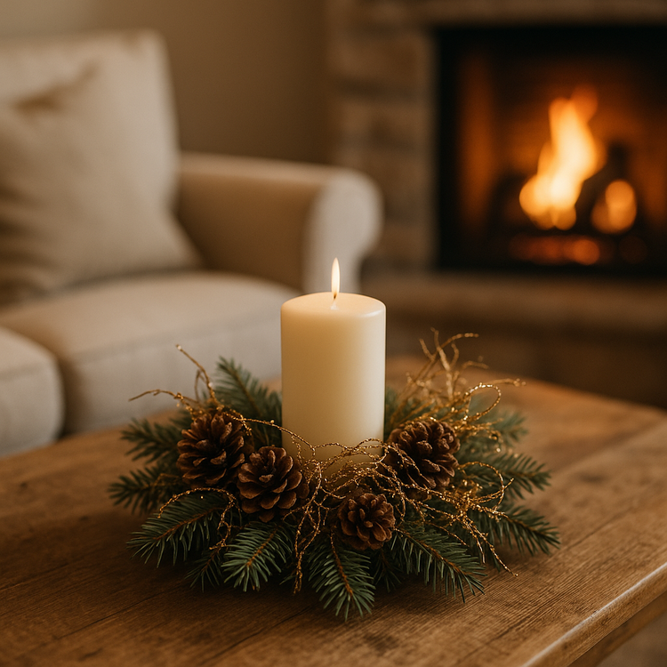 Naturalne korzonki dekoracyjne z brokatem – efekt złotej pajęczyny | Premium GrandDeco