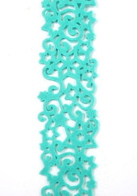 Girlanda filcowa błękit 6  cm / 180 cm