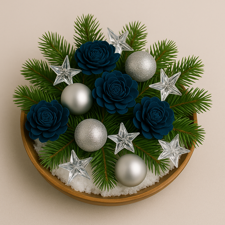 Gwiazdki akrylowe 1,5 cm – transparentne ozdoby świąteczne 50 g (ok. 160 szt.)