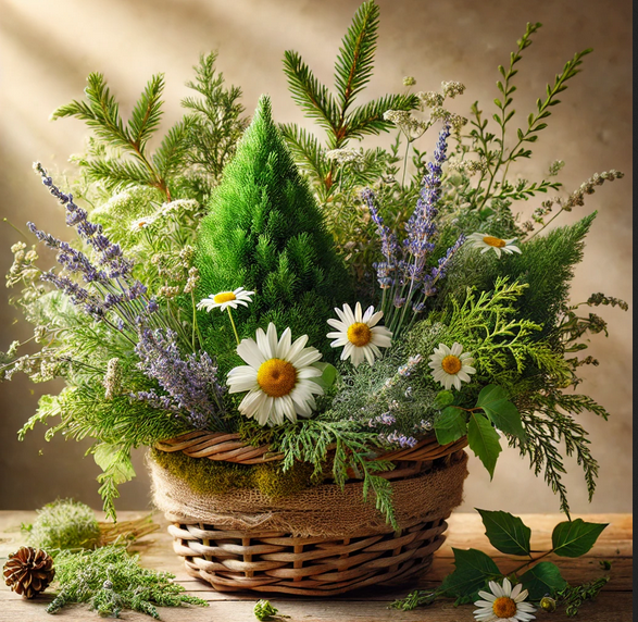 Naturalna Zieleń do Dekoracji (20-25 cm) 