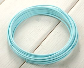 Drut florystyczny ring aluminiowy  5 m błękit pastelowy